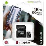 Kingston Canvas Select Plus microSD Card 10 UHS-I - 16GB - inclusief SD adapter