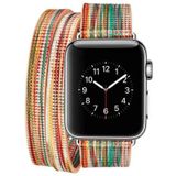Just in Case Double Tour Lederen Watchband voor Apple Watch 42/44mm - C