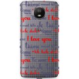 Motorola Moto G5S Hoesje I Love you