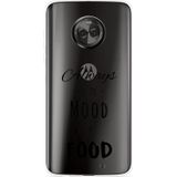 Motorola Moto X4 Hoesje Mood for Food Black