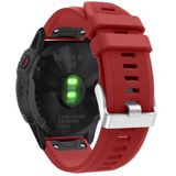 Just in Case Garmin Fenix 6 Siliconen Sportbandje Rood