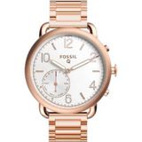 Just in Case Metalen armband voor Fossil Q Tailor Hybrid - Rose Gold