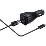 Samsung Fast Charging Micro USB Autolader - Dual-USB - EP-LN920BB - Black