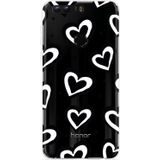 Honor 8 Hoesje Watercolor Hearts