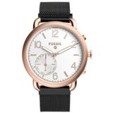 Just in Case Milanees armband voor Fossil Q Tailor Hybrid - Black