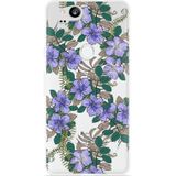 Pixel 2 Hoesje Purple Flowers