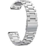 Just in Case Metalen armband voor Garmin Fenix 5 - Zilver