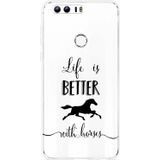 Honor 8 Hoesje Life is Better with Horses
