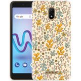 Wiko Jerry 3 Hoesje Doodle Flower Pattern