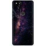 Pixel 2 Hoesje Black Space Marble