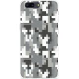 OnePlus 5 Hoesje Pixel Camouflage Grey