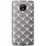 Motorola Moto G5S Hoesje White Abstract Pattern