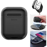 Baseus AirPods Silicone Draadloos Lader Case - Zwart