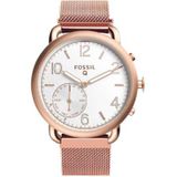 Just in Case Milanees armband voor Fossil Q Tailor Hybrid - Rose Gold