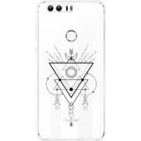 Honor 8 Hoesje Abstract Moon Black