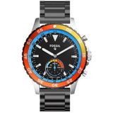 Just in Case Metalen armband voor Fossil Q Crewmaster Hybrid - Black