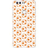 Honor 8 Hoesje Orange Soccer Balls