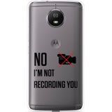 Motorola Moto G5S Hoesje Not recording you