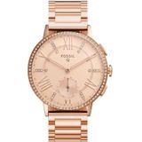 Just in Case Metalen armband voor Fossil Q Gazer Hybrid - Rose Gold