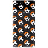 Pixel 2 Hoesje Soccer Ball Orange Shadow