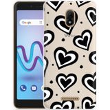 Wiko Jerry 3 Hoesje Watercolor Hearts