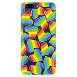 OnePlus 5 Hoesje Regenboog Hartjes