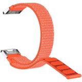 Just in Case Nylon Armbandje met Klittenbandsluiting Garmin Fenix 6X/6X Pro - Oranje