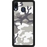 Huawei Y6 2019 Hardcase hoesje Army Camouflage Grey