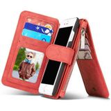 CASEME iphone SE 2020 / iPhone 7/8 Leren Portemonnee Hoes - Rood