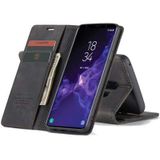 CASEME Samsung Galaxy S9 Plus Retro Wallet Case - Zwart