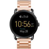 Just in Case Metalen armband voor Fossil Q Wander - Rose Gold