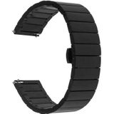 Just in Case Chain Metalen Watchband voor Fossil Q Gazer Hybrid - Black