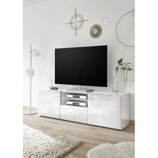 Houten - Witte - 1 lade - TV-meubel kopen? | Mooi design, lage prijs |  beslist.nl