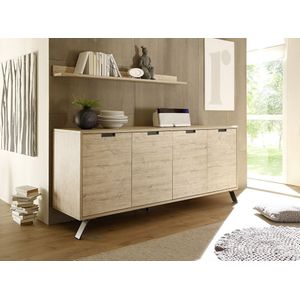 dressoir eiken kleur 4 deuren 207 cm