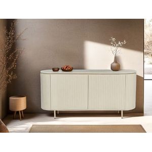 Sideboard beige mangohout 170 cm