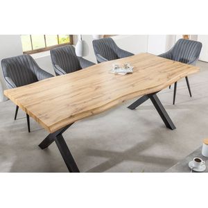 WILD - Eettafel - Naturel - Hout - 200cm Tafelblad