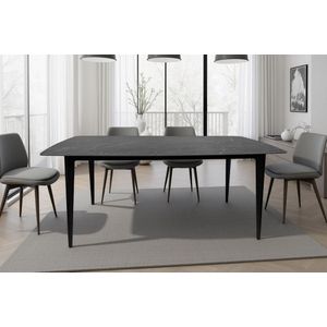 Eettafel antraciet keramiek 180 cm