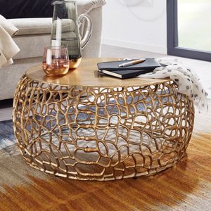 Salontafel Maze goud 66 cm