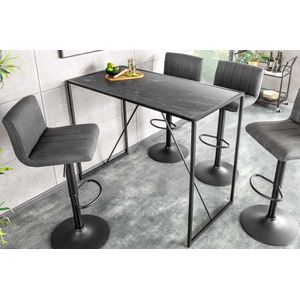 Bartafel - SLIM LINE - Zwart Marmerlook - MDF