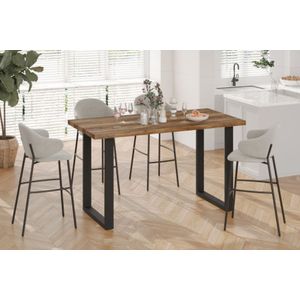 Bartafel mangohout decor 160 cm