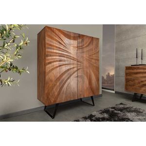 highboard hurricane bruin acaciahout 120 cm