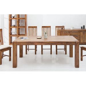 massief houten sheesham eetkamertafel 200 cm