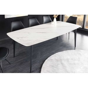 MILANO - Eettafel - Wit Marble - Ceramic - 160cm