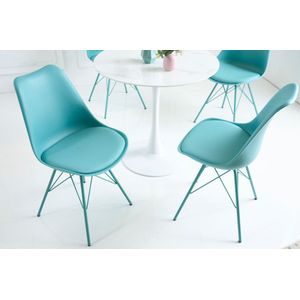 scandinavische stoel turquoise