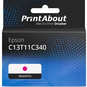 Druckerpatrone kompatibel mit Epson C13T11C340 - Magenta