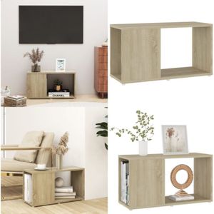 Vidaxl - TV-Schrank Sonoma-Eiche 60x24x32 cm Holzwerkstoff - TV-Schrank - Holzwerkstoff - Sonoma-Eiche - Wohnraum - Dekoration - Home & Living