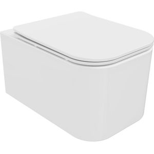 Mexen - Elis WC-Schüssel Randlos mit slim Sitz und Absenk-Automatik, duroplast, Weiß - 30910600