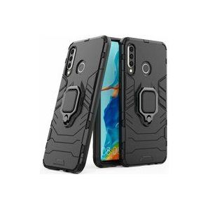 Ring Armor Kickstand Bumper kompatibel mit Silikon Hard Case Hülle Zubehör Tasche Samsung Galaxy A13 5G Schwarz