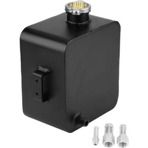 Kühlmittelüberlaufbehälter, 2,5 l Aluminiumlegierung Universal-Ersatzwassertank Schwarz für Automotorteile - Zoternen