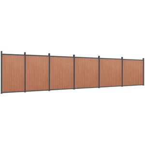 Vidaxl - Zaunelement Braun 1045x186 cm wpc